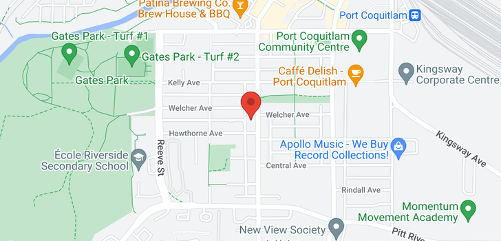 map of 107 2339 SHAUGHNESSY STREET